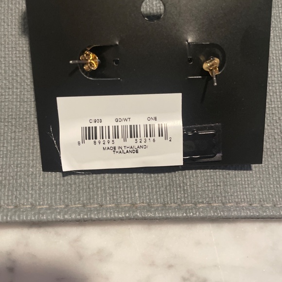 COACH Enamel Huggie Earrings - Picture 4 of 4